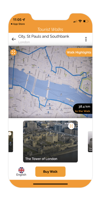 tourist walk audio walking self guided app