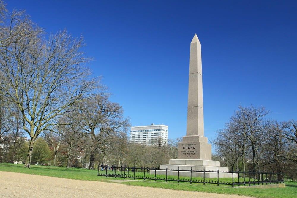 Speke’s Monument in the Kensington tour london