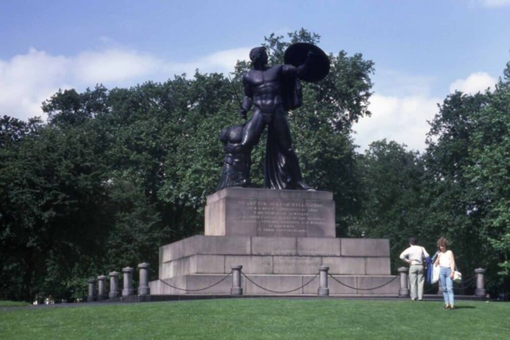 Statue of Achillesin Hyde Park in london