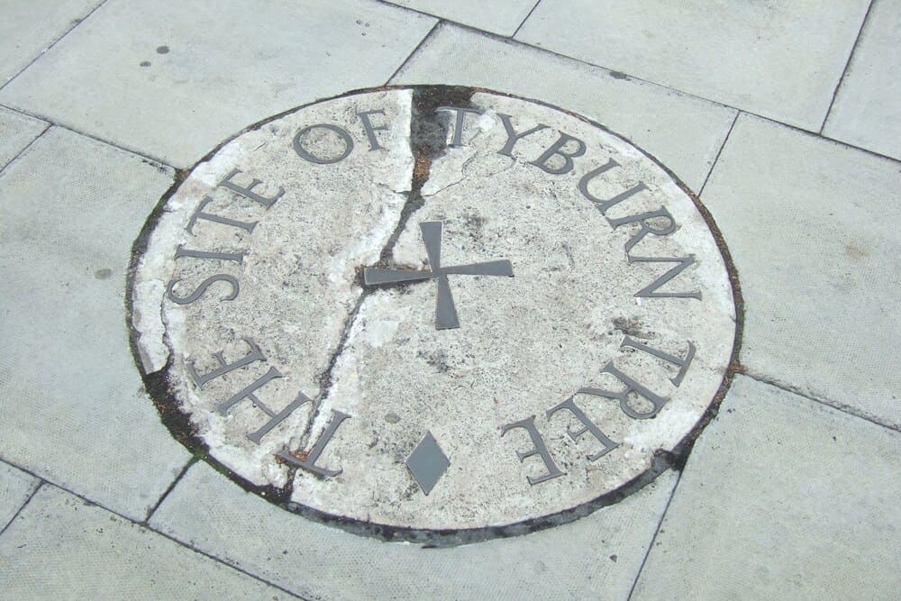 Tyburn plaque kensington tour in london